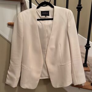 Lafayette 148 New York Women's Elegant Ivory Blazer